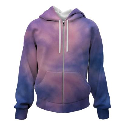 Enchanted Twilight Garden Zip Up Hoodie