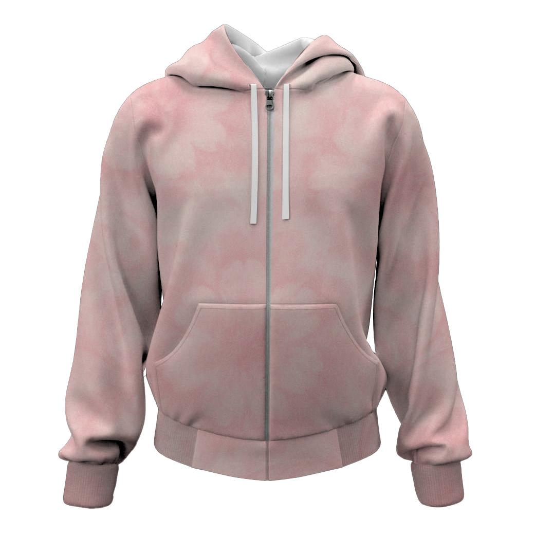 Charming Cherry Blossom Breeze Zip Up Hoodie