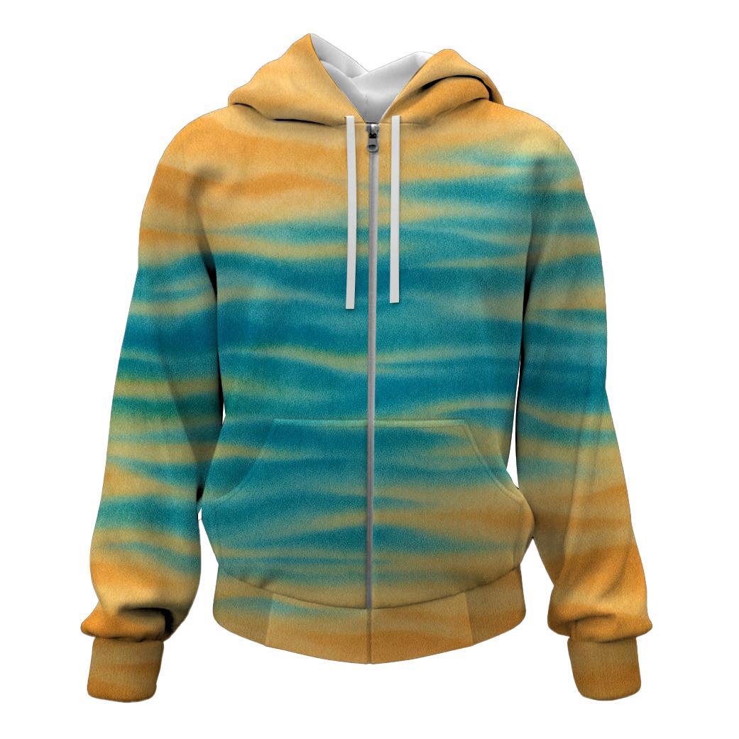 Desert Mirage Zip Up Hoodie