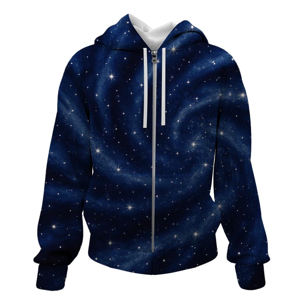 Starry Night Glow Zip Up Hoodie