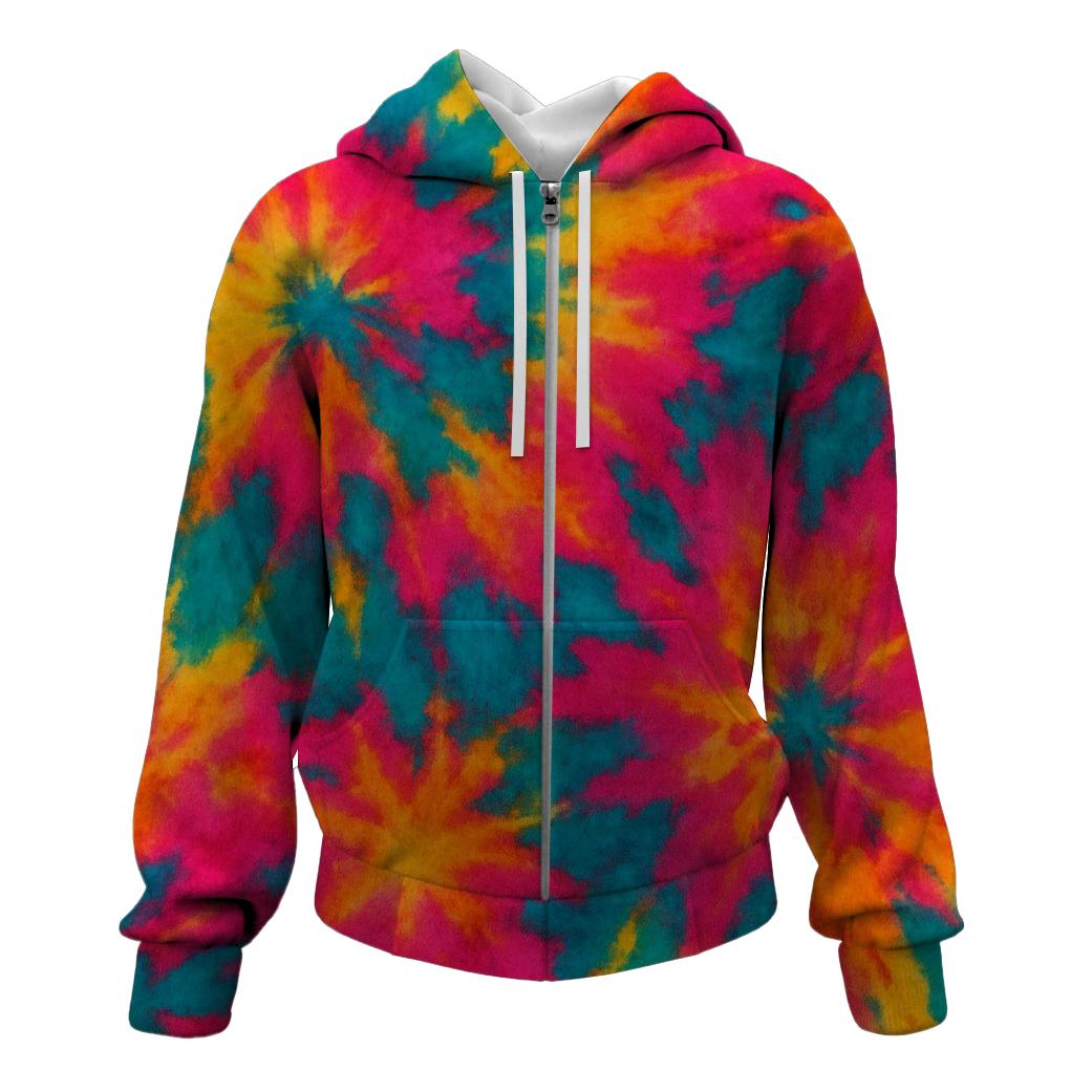 Artisan Paint Splash Zip Up Hoodie