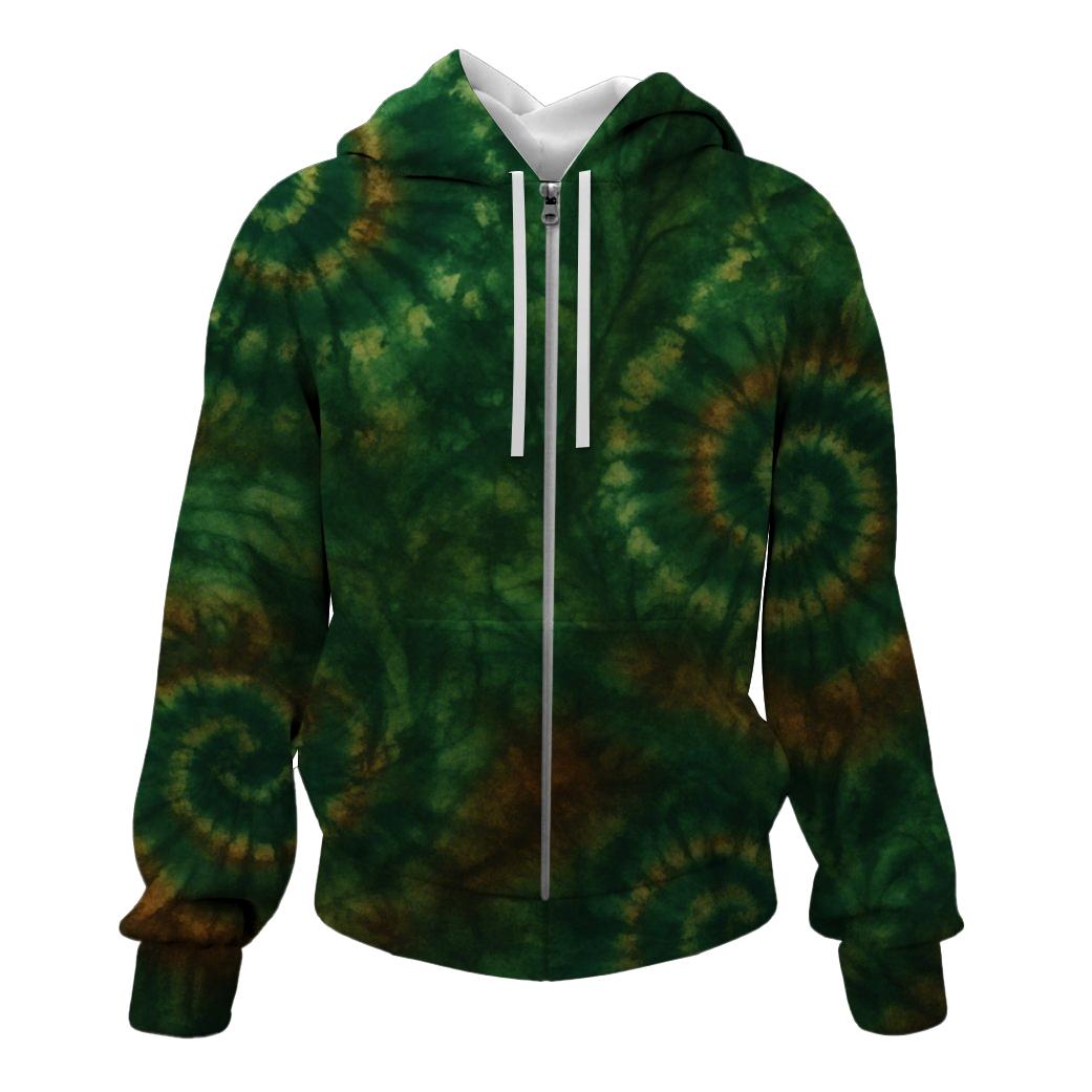 Mystic Forest Swirl Zip Up Hoodie