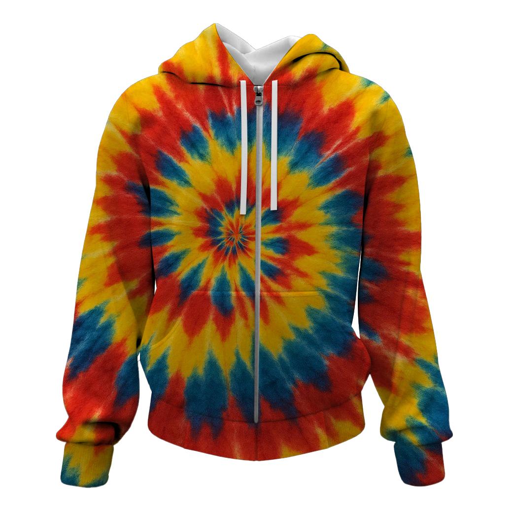 Vibrant Carnival Zip Up Hoodie