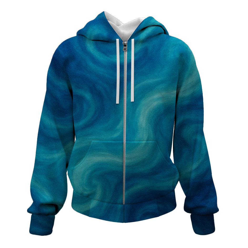 Deep Sea Dreamscape Zip Up Hoodie