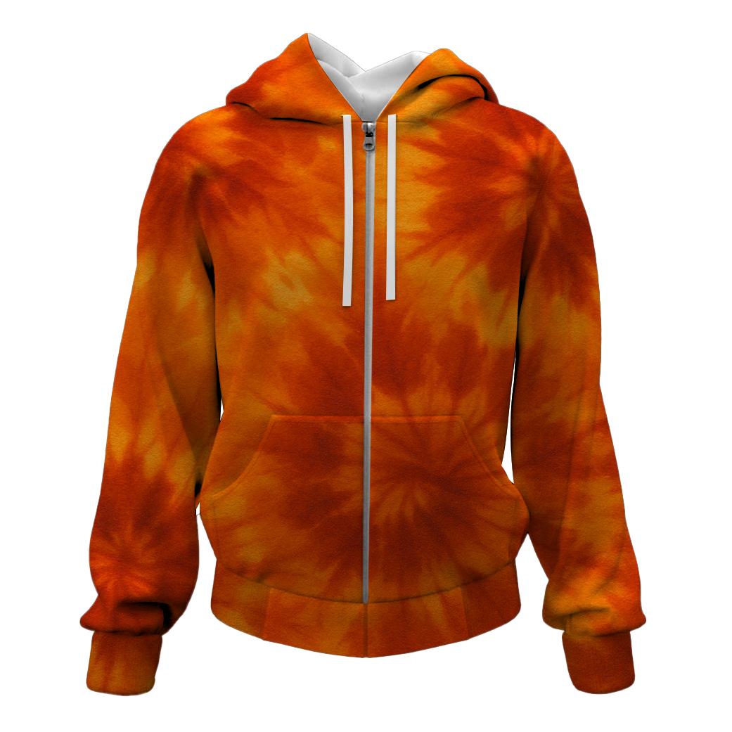 Enchanting Autumn Leaves Zip Up Hoodie