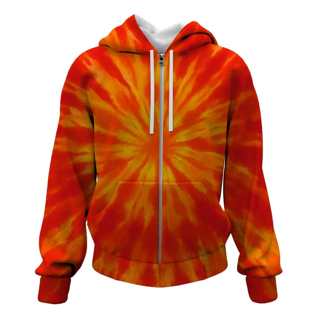 Solar Flare Burst Zip Up Hoodie