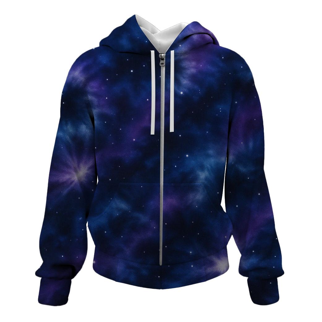 Cosmic Energy Tie-dye Zip Up Hoodie