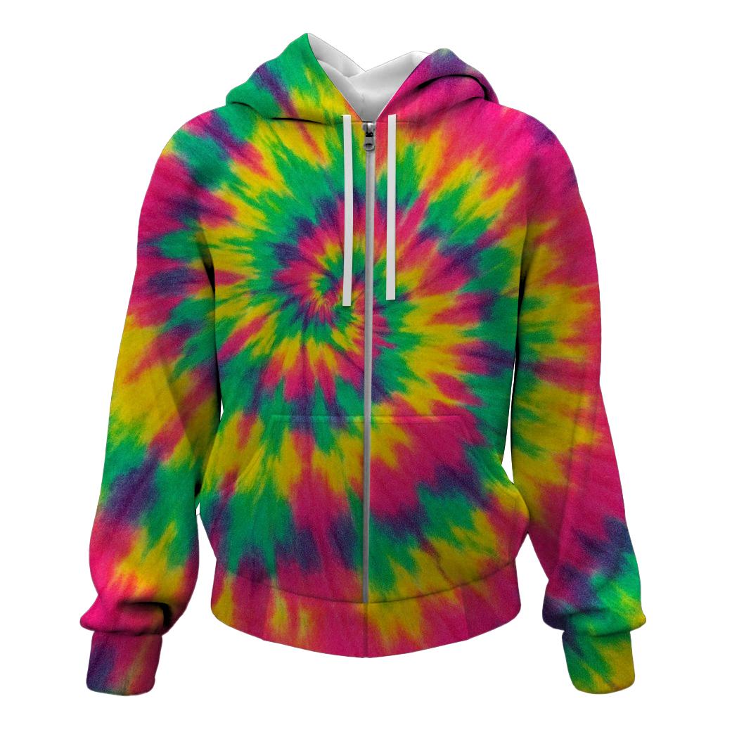 Rainbow Zip Up Hoodie