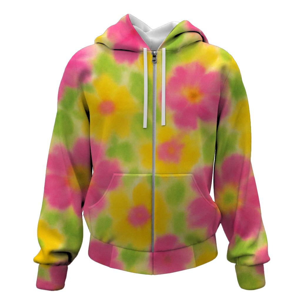 Garden Blooms Harmony Zip Up Hoodie