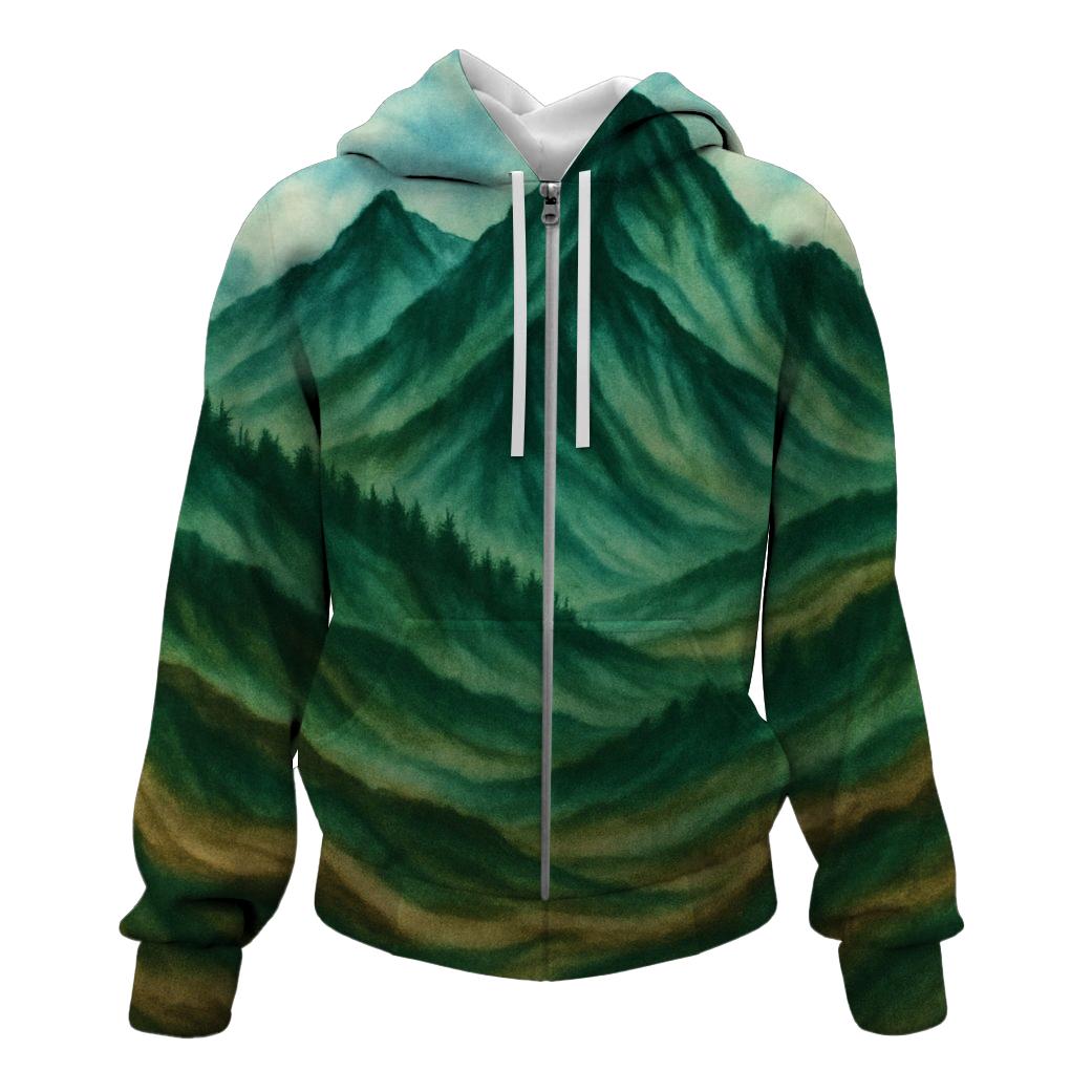 Mountain Horizon Tie-Dye Hoodie