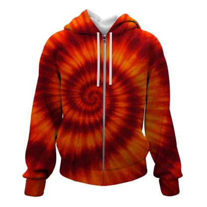 Crimson Sky Dreams Zip Up Hoodie