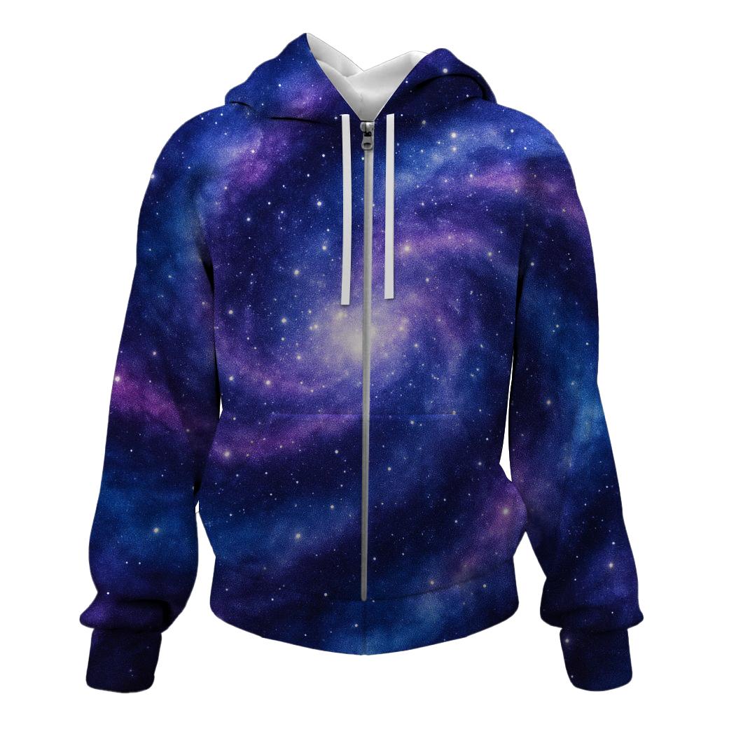 Electric Galaxy Dream Zip Up Hoodie