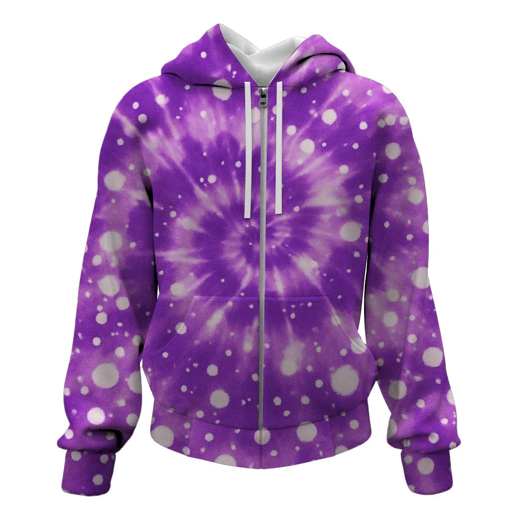 Grape Soda Pop Zip Up Hoodie
