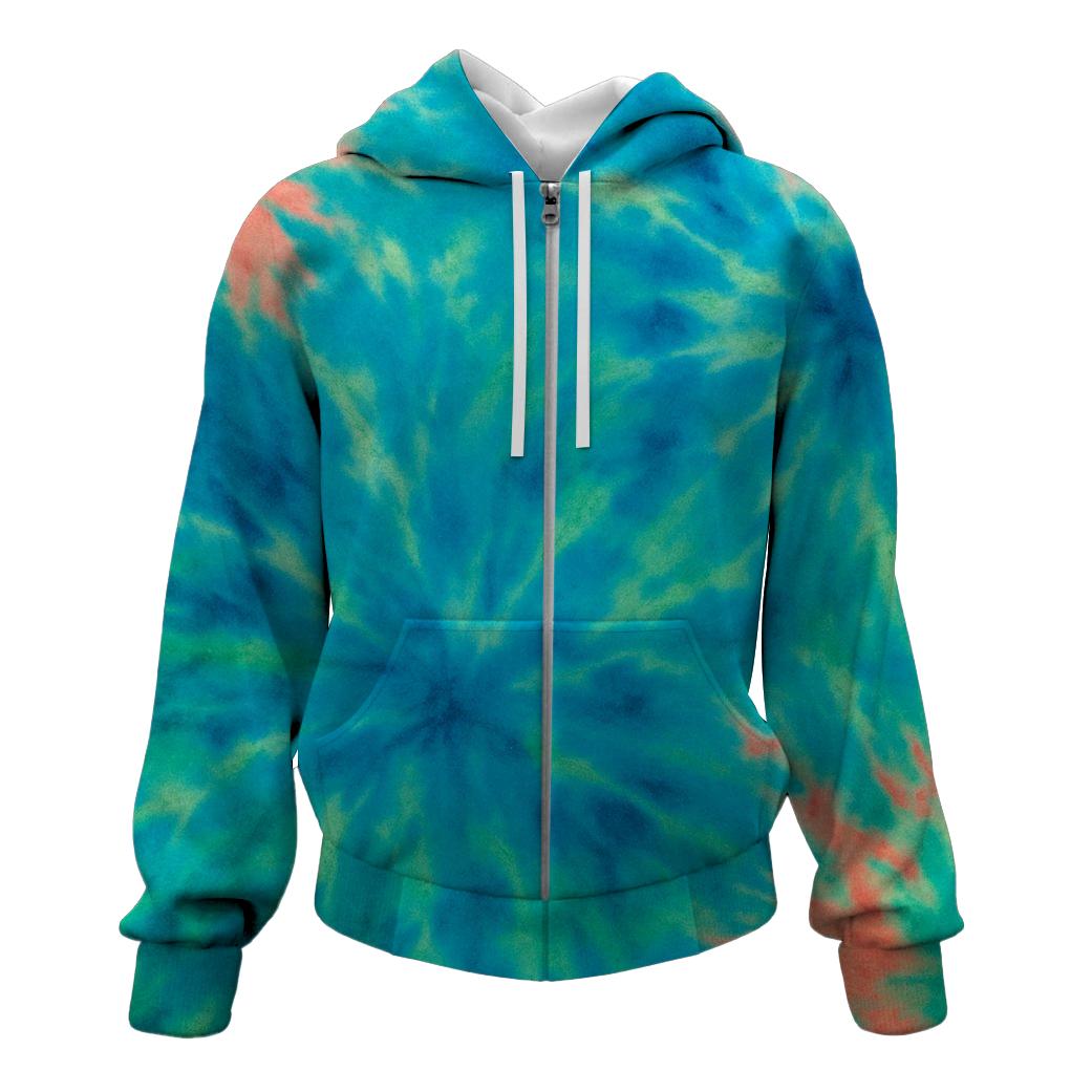 Coral Reef Dreamscape Zip Up Hoodie