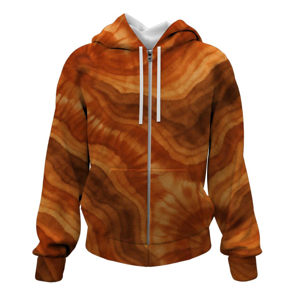Earthy Canyon Glow Zip Up Hoodie