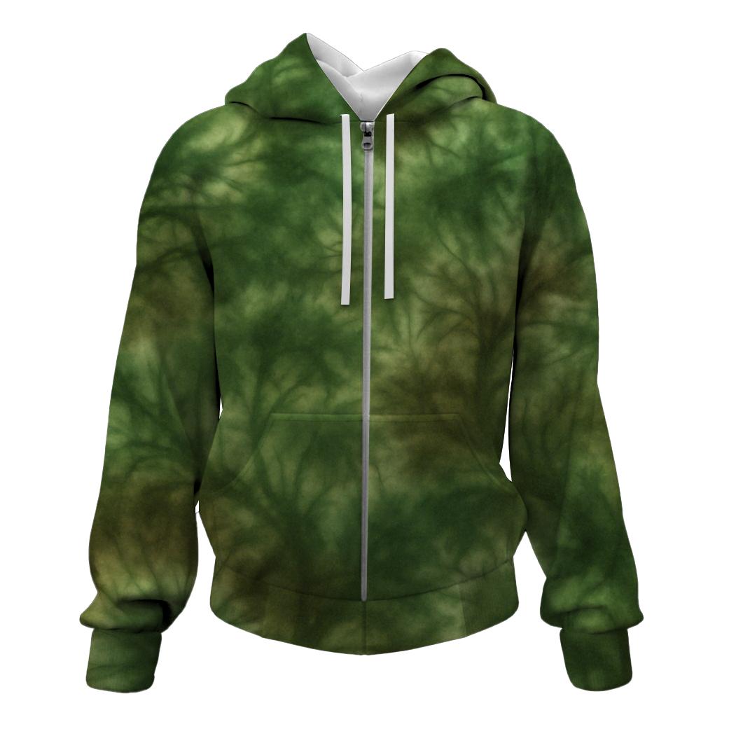 Mystic Forest Whispers Zip Up Hoodie