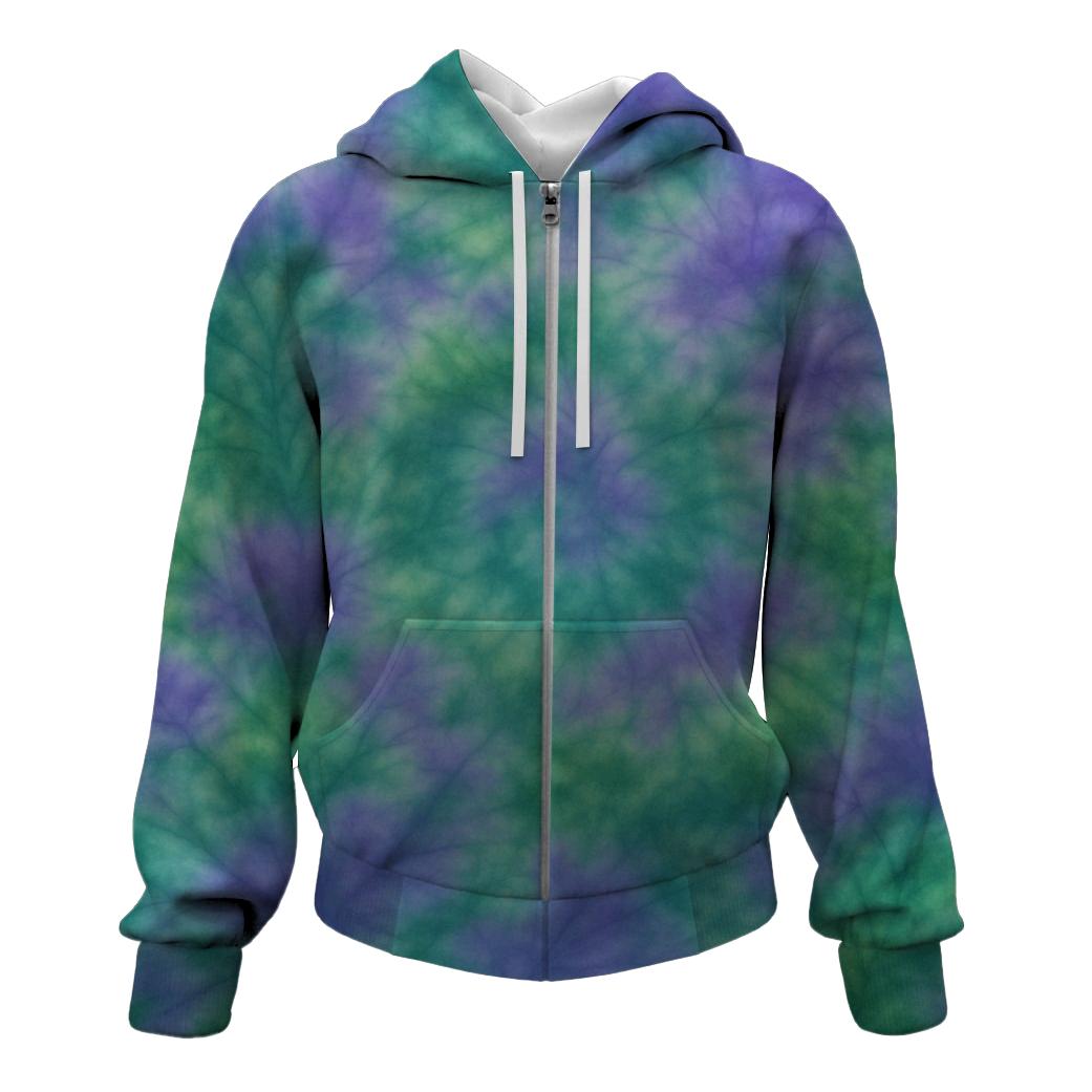 Mystical Forest Glade Zip Up Hoodie