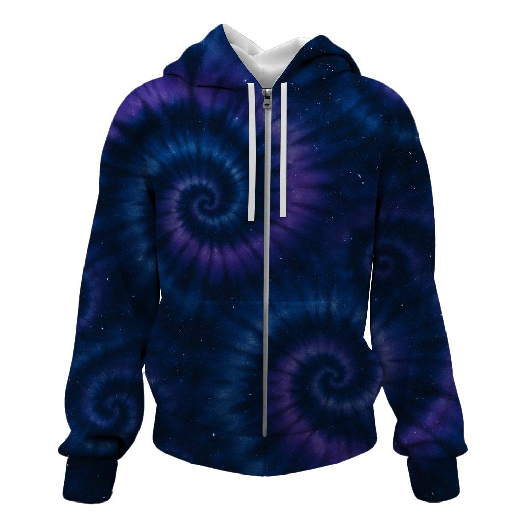 Celestial Swirl Harmony Zip Up Hoodie