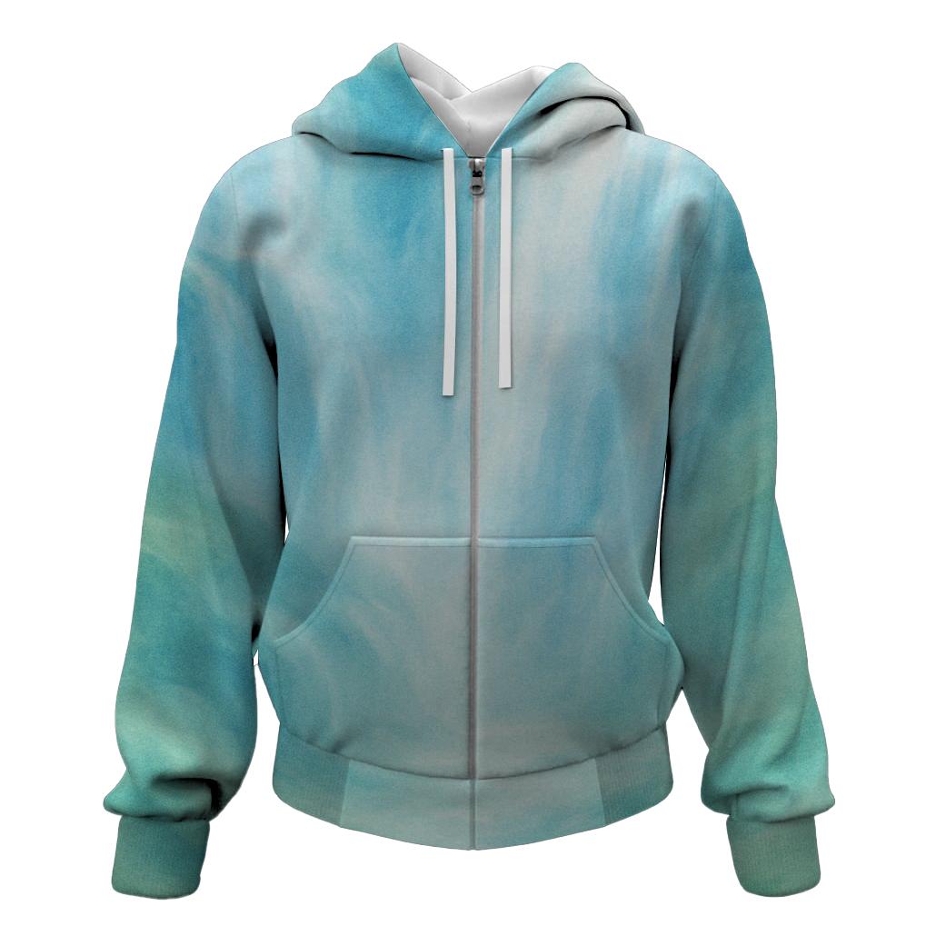 Mystic Waterfall Escape Zip Up Hoodie