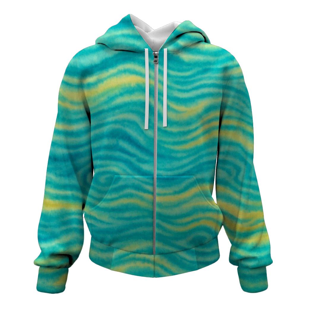 Tropical Reef Waves Hoodie
