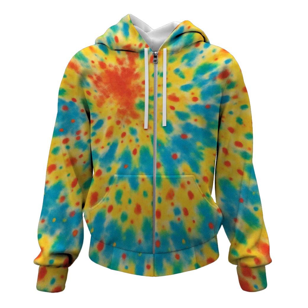 Colorful Confetti Burst Hoodie