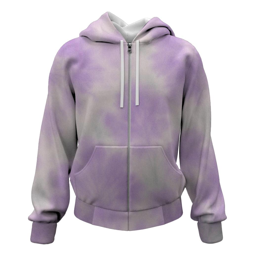 Lavender Fields Zip Up Hoodie