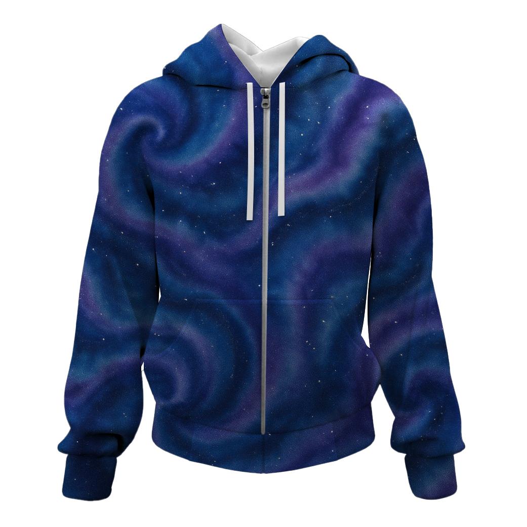 Enchanted Night Tie-Dye Zip Up Hoodie