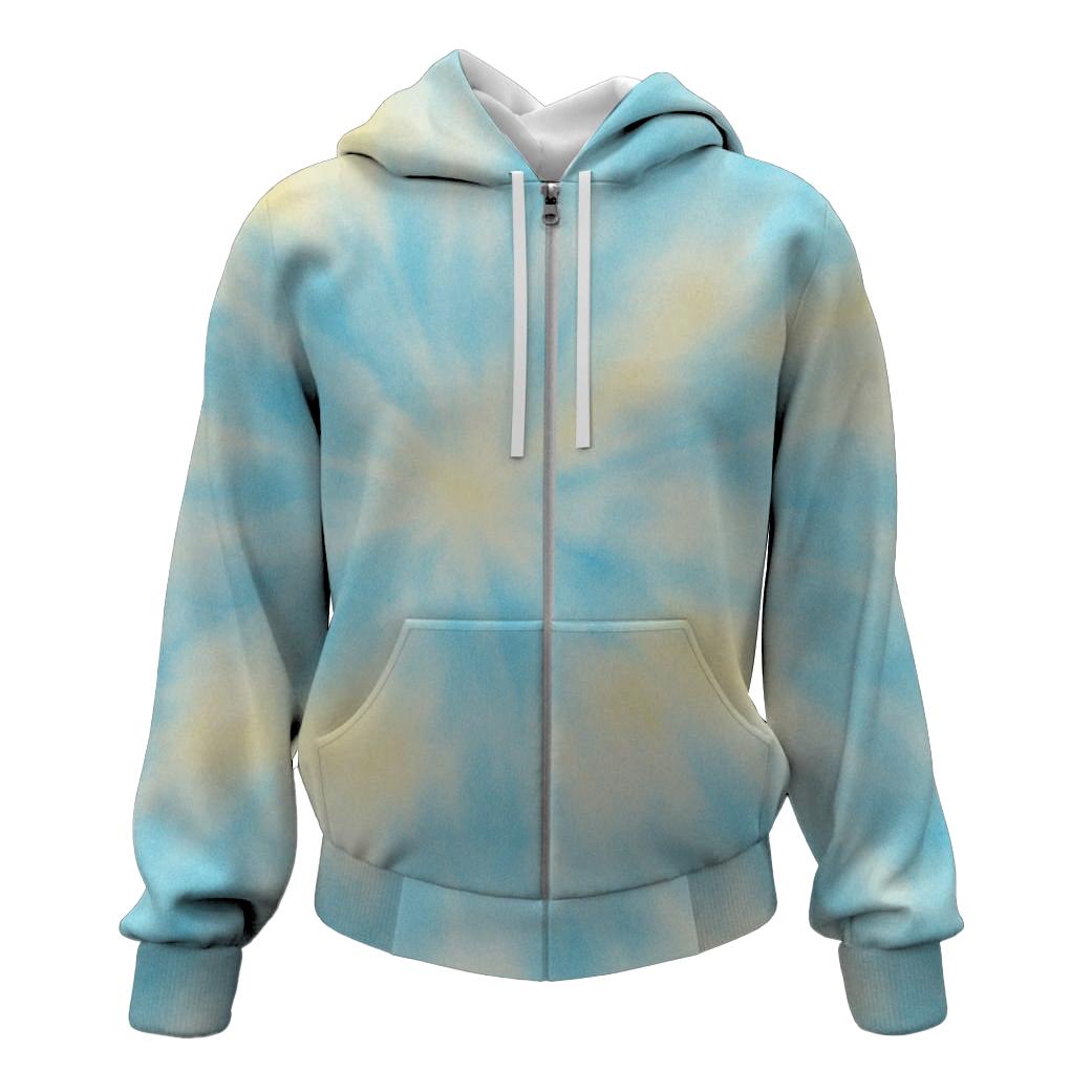 Summer Sky Dip Zip Up Hoodie