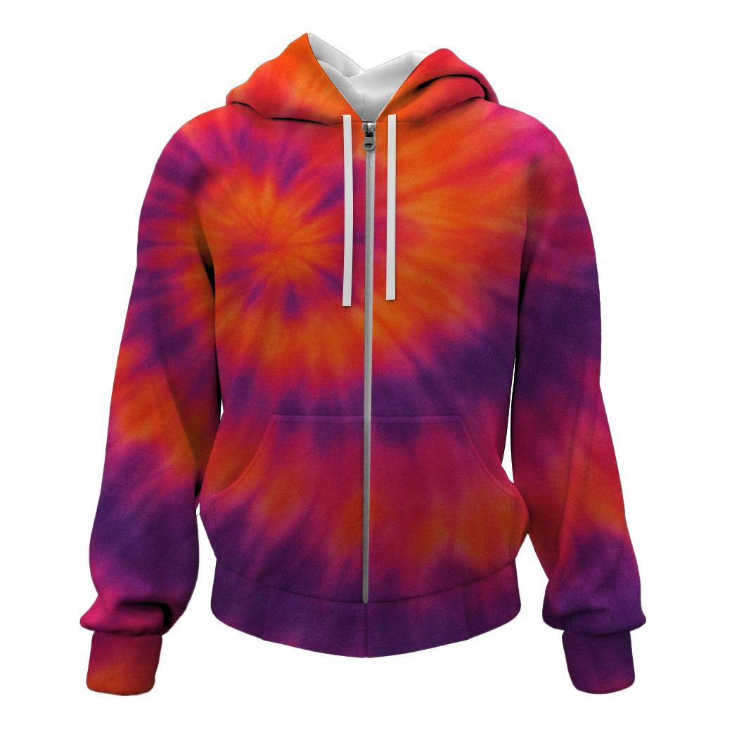 Sunset Dreamscape Zip Up Hoodie