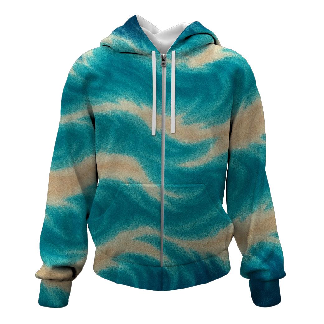 Iridescent Ocean Splash Hoodie