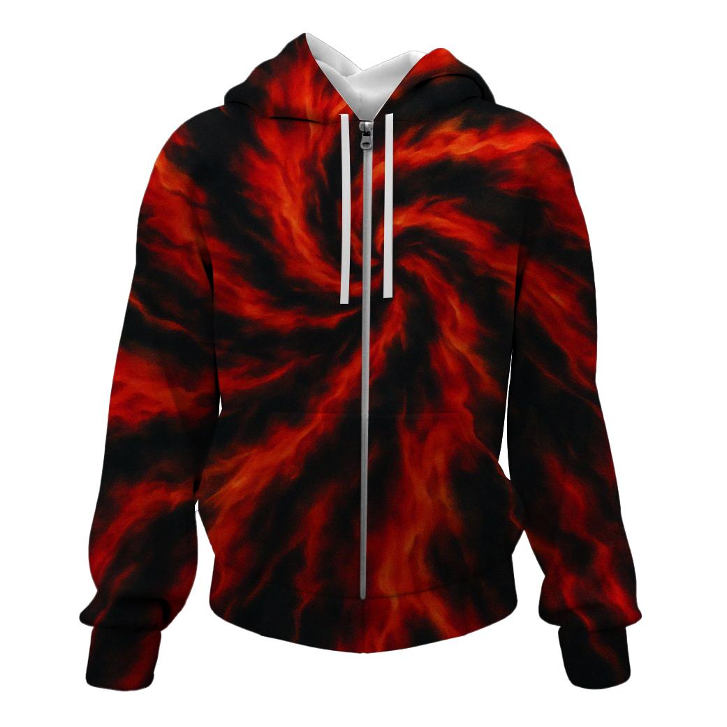 Lava Flow Inferno Zip Up Hoodie