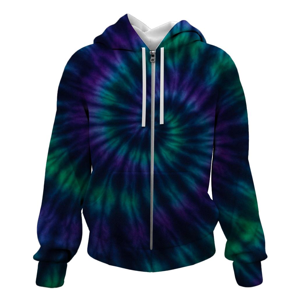 Aurora Borealis Symphony Zip Up Hoodie
