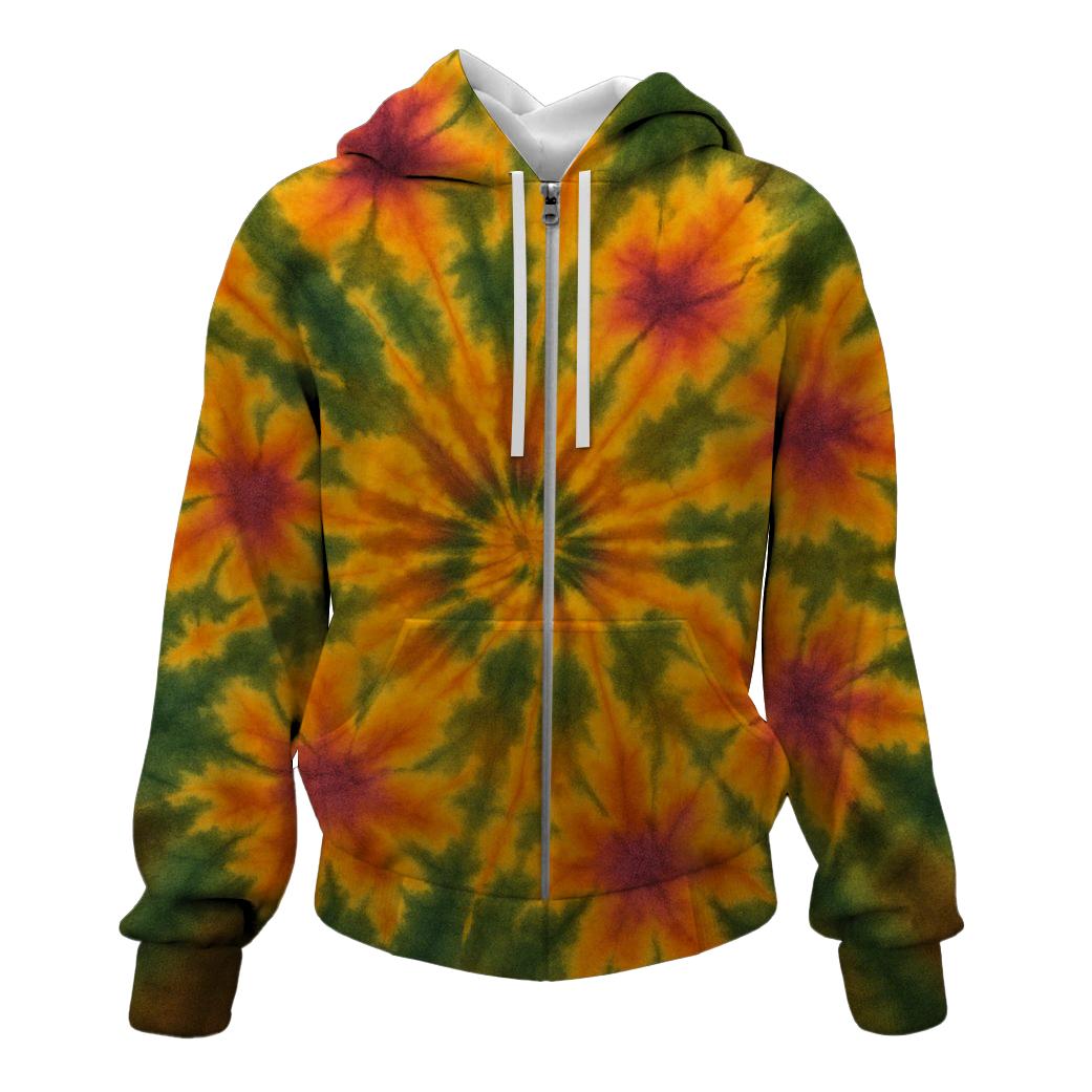 Cactus Bloom Zip Up Hoodie