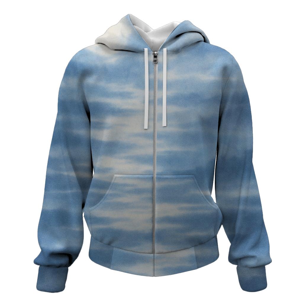 Ethereal Moonlit Drift Zip Up Hoodie