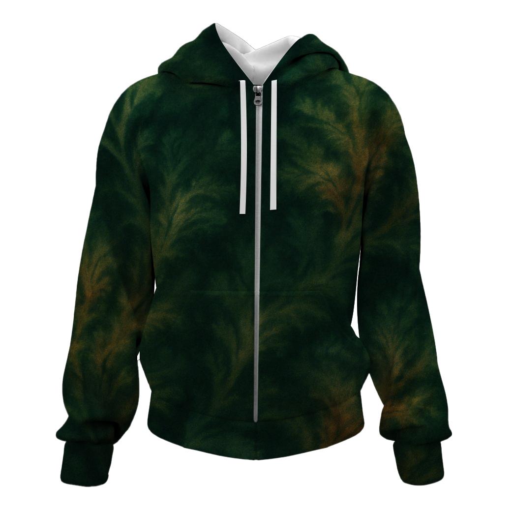Midnight Forest Dream Zip Up Hoodie