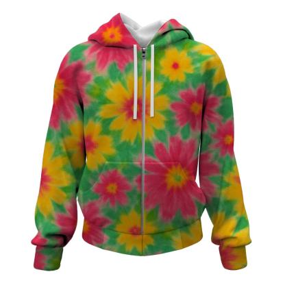 Wildflower Meadow Breeze Zip Up Hoodie