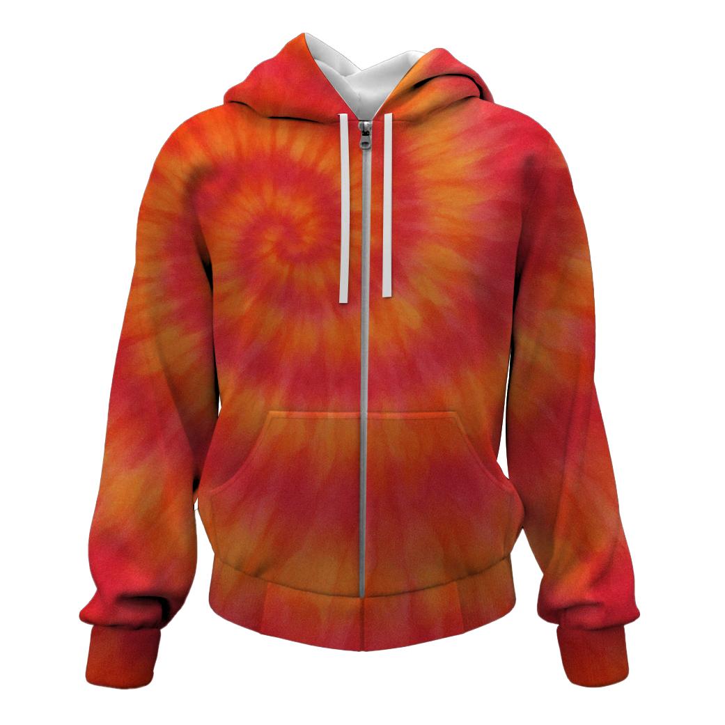 Glimmering Sunset Zip Up Hoodie