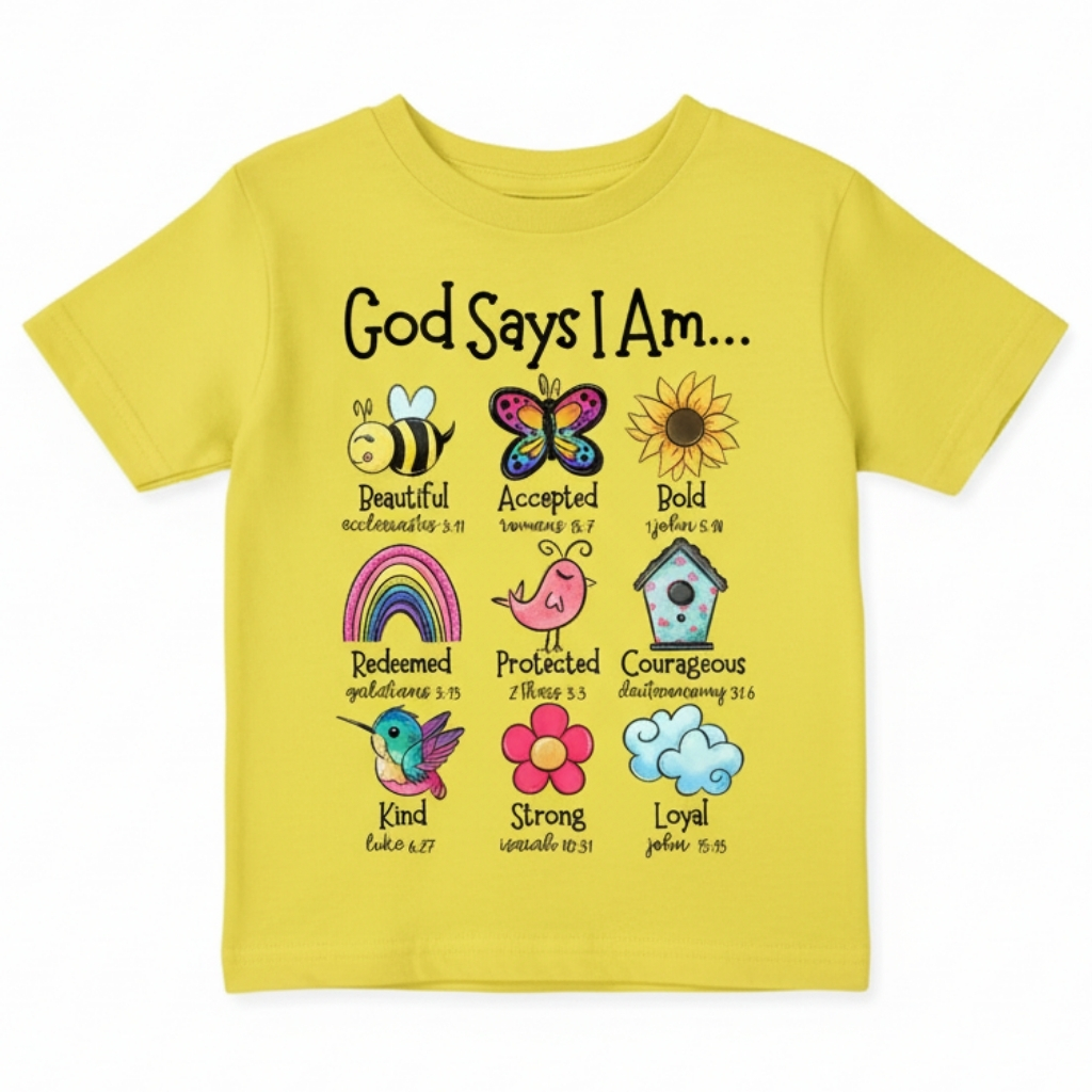  Inspirational Print With Butterflies Summer Short Sleeve T Shirt