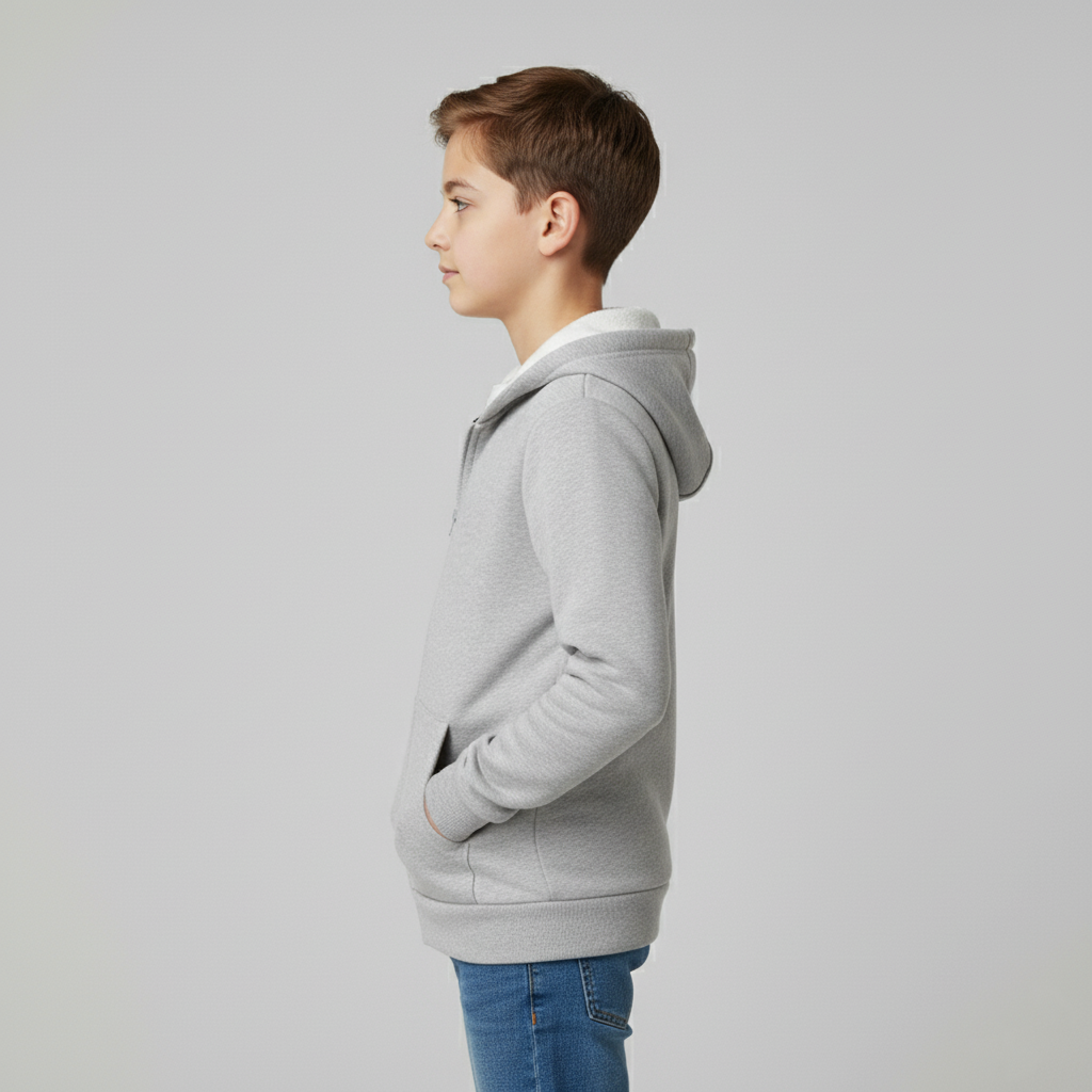 Kangaroo Pockets Zip Up Hoodie