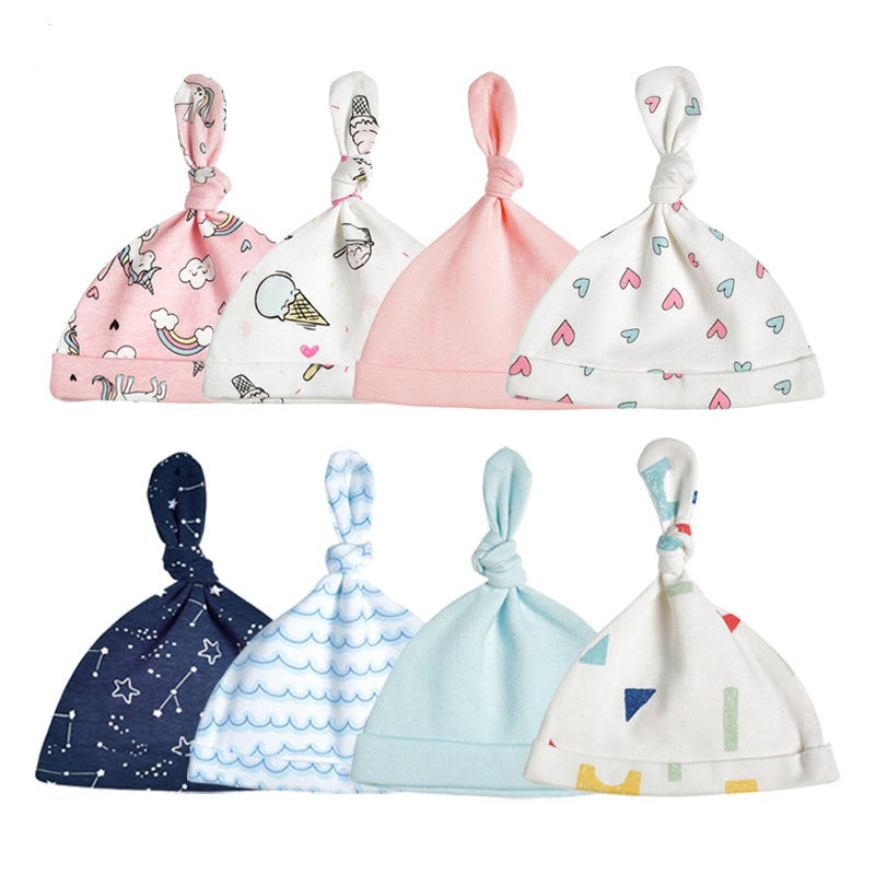 0-6 Months Newborn Pure Cotton Hats-Children Cloth Shop