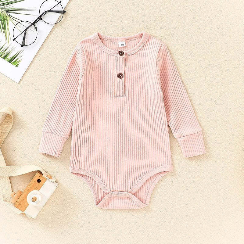 Solid Striped Cotton Jumpsuits For Toddlers-Children Cloth Shop