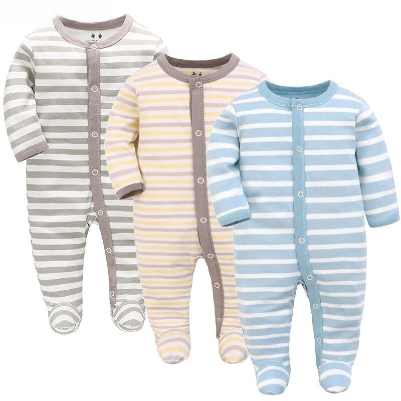Long Sleeve Pure Cotton Baby Bodysuits-Children Cloth Shop