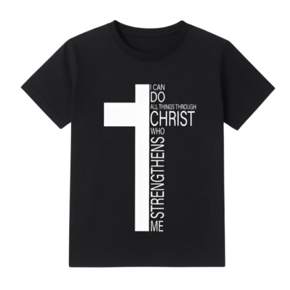 Trendy Boys Cross Print Short Sleeve T Shirt