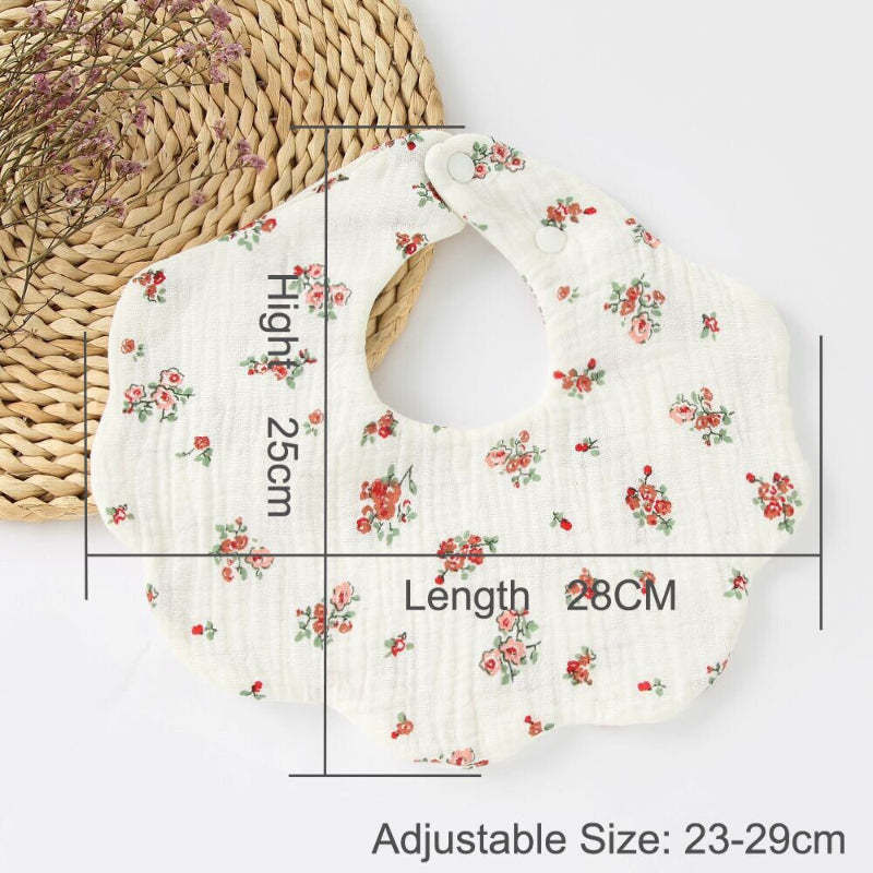 5Pcs Pure Cotton Baby Feeding Bibs Set-Children Cloth Shop