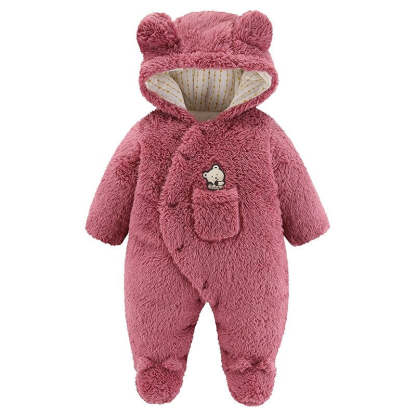 Thick Hooded Romper For Newborn Baby-Children Cloth Shop