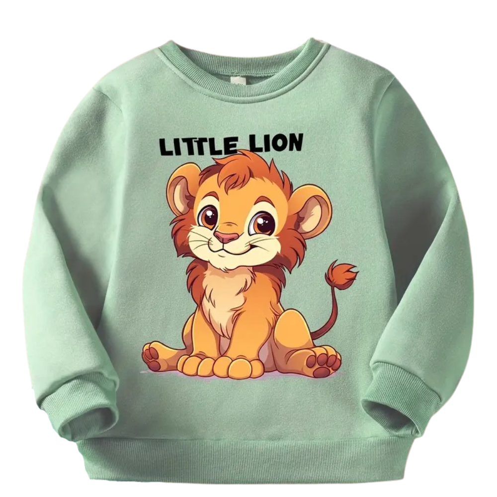Little Lion Print Sweatshirt