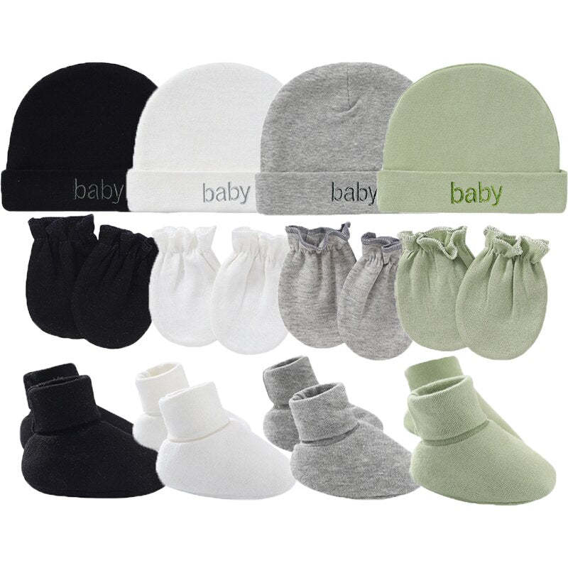Casual Pure Cotton Hat, Gloves And Socks Set-Children Cloth Shop