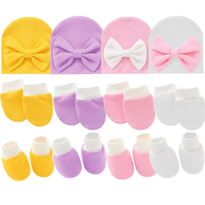 Casual Cotton Hat, Gloves And Socks Set-Children Cloth Shop