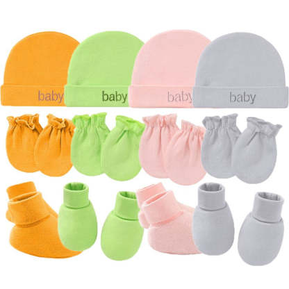 Casual Pure Cotton Hat, Gloves And Socks Set-Children Cloth Shop