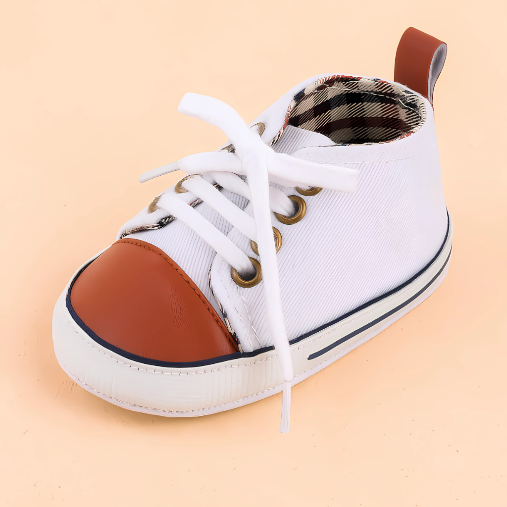Unisex Baby Girls Boys Canvas High Top Shoes